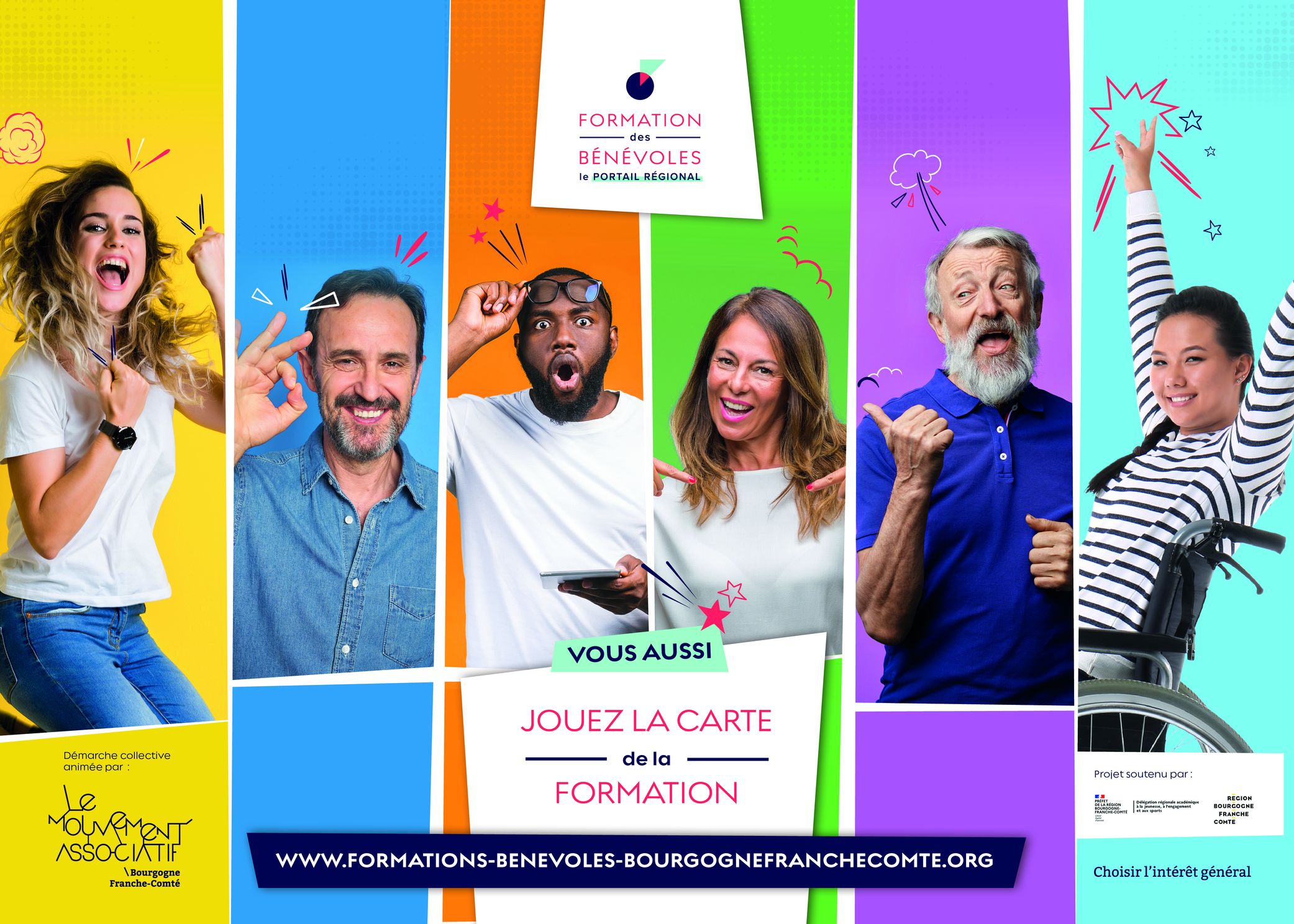 Affiche portail régional des bénévoles